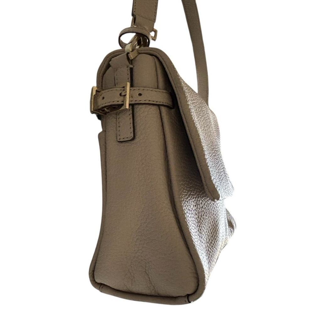 KATE SPADE Allene Holden Street Pebbled Leather Shoulder Bag In Beige Bone EUC - Picture 4 of 9